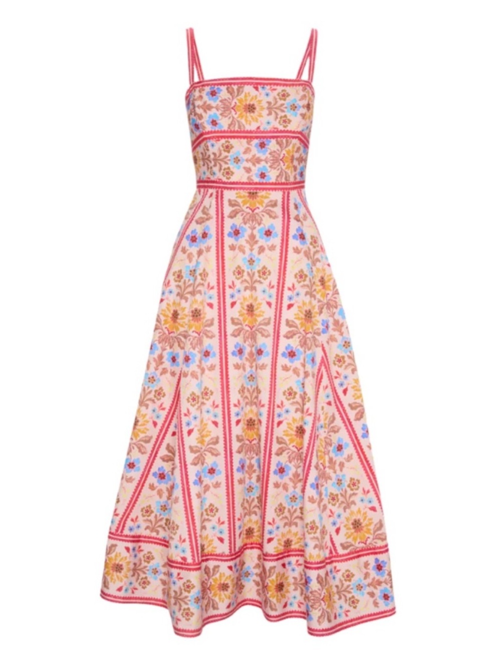 Hill House Pink Floral Strappy Maxi Dress